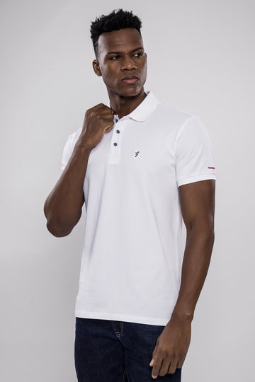 Premium White Polo T-Shirt for Men – Smart Casual Classic