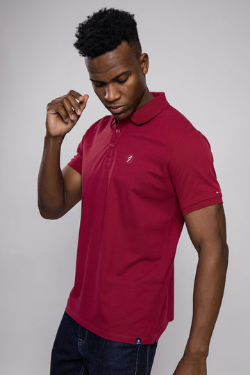 Men’s Classic Fit Polo T-Shirt – Maroon