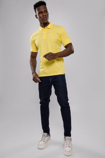 Men's Classic Yellow Polo T-Shirt