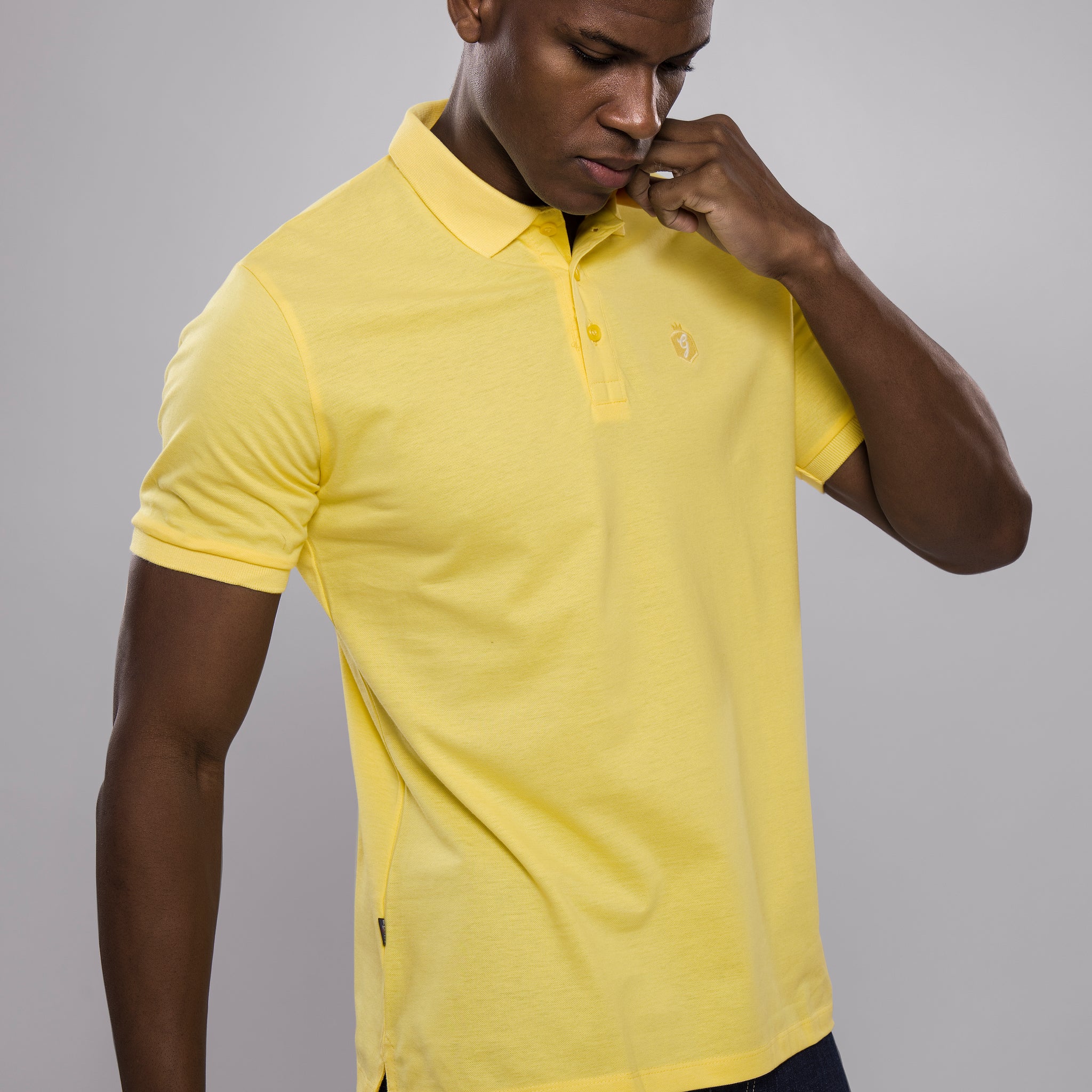 Men's Classic Yellow Polo T-Shirt