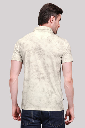 Men’s Casual Polo T-Shirt – with Graphic Print